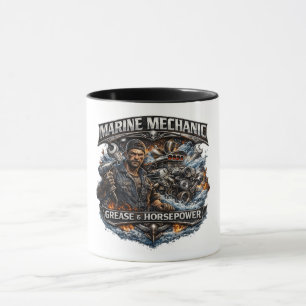 Kaffeetasse für Marine-Mechaniker