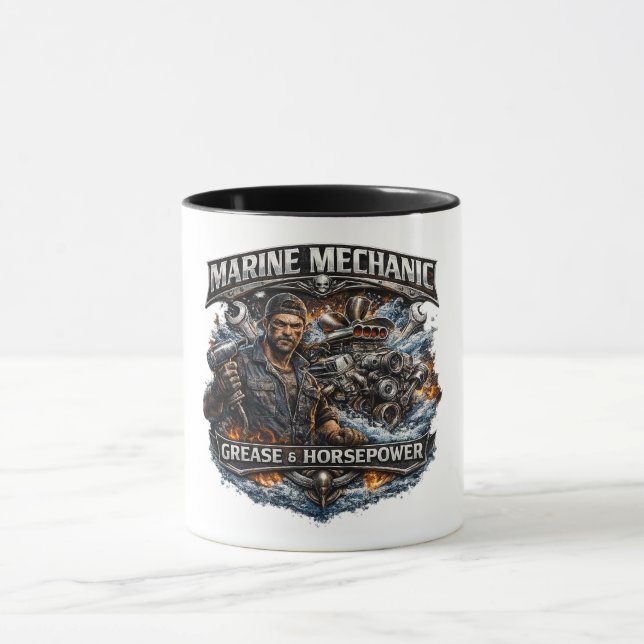 Kaffeetasse für Marine-Mechaniker (Zentrum)