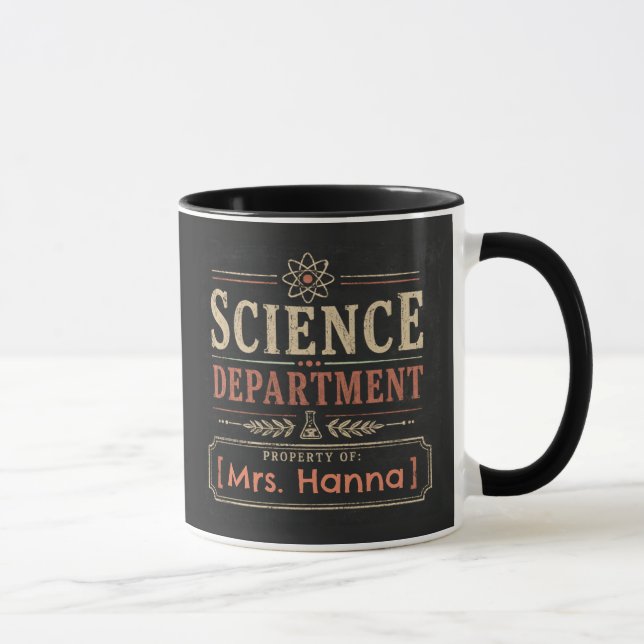 Kaffeetasse für Wissenschaftslehrer mit individuel (Rechts)