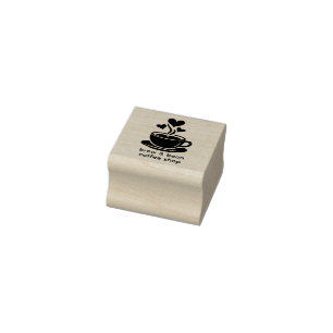 Kaffeetasse Herz Dampf Treue Stempel