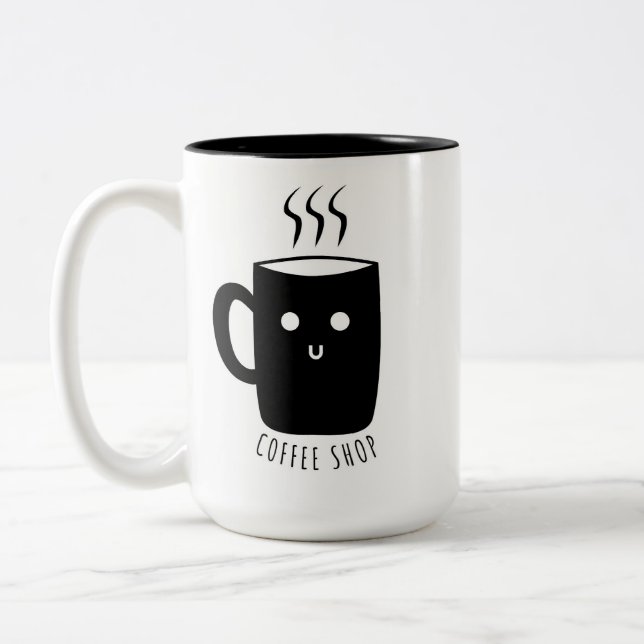 Kaffeetasse im Zweifarben-Design (Links)