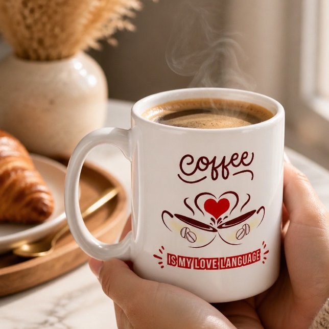 Kaffeetasse 'Kaffee ist meine Liebessprache' (Von Creator hochgeladen)