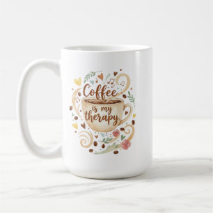 Kaffeetasse 'Kaffee ist meine Therapie' Lustige Ka