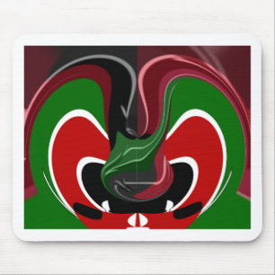 Kaffeetasse Kenya Flagge Hakuna Matata Mousepad