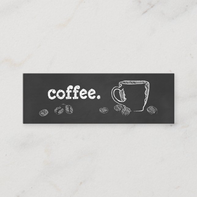KAFFEETASSE-KREIDE-Loyalitätsprogramm Treuekarte (Vorderseite)