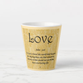 Kaffeetasse-Liebe 3;16 Milchtasse