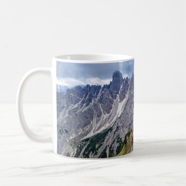 Kaffeetasse mit den Dolomiten (Links)