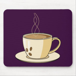Kaffeetasse mit einem Dampf Mousepad