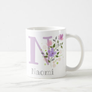 Kaffeetasse mit floraler Dekoration