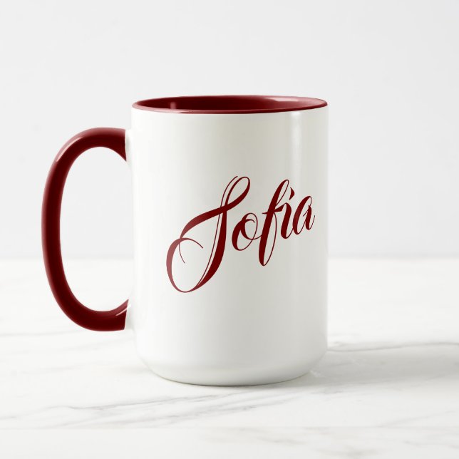 Kaffeetasse mit individuellem Namen (Links)