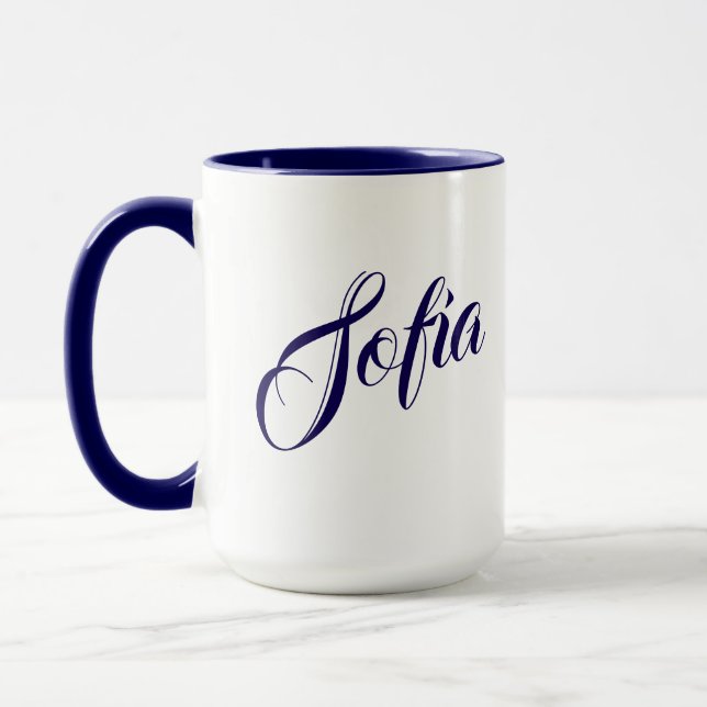 Kaffeetasse mit individuellem Namen (Links)