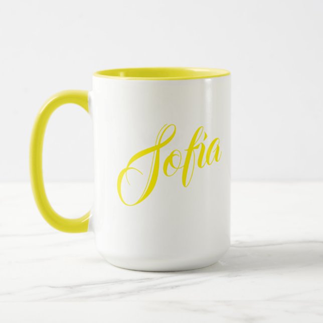 Kaffeetasse mit individuellem Namen (Links)