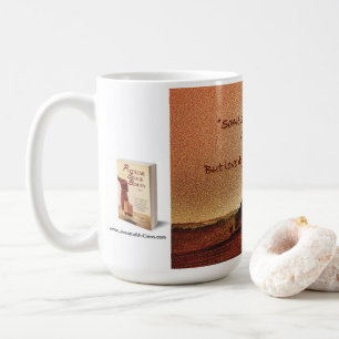 Kaffeetasse mit inspirierendem Zitat über Kunst