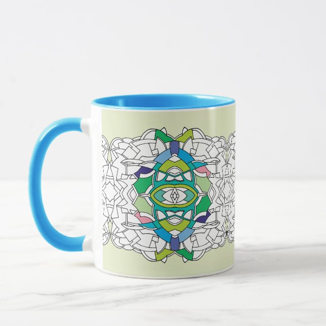 Kaffeetasse mit Muster (Links)
