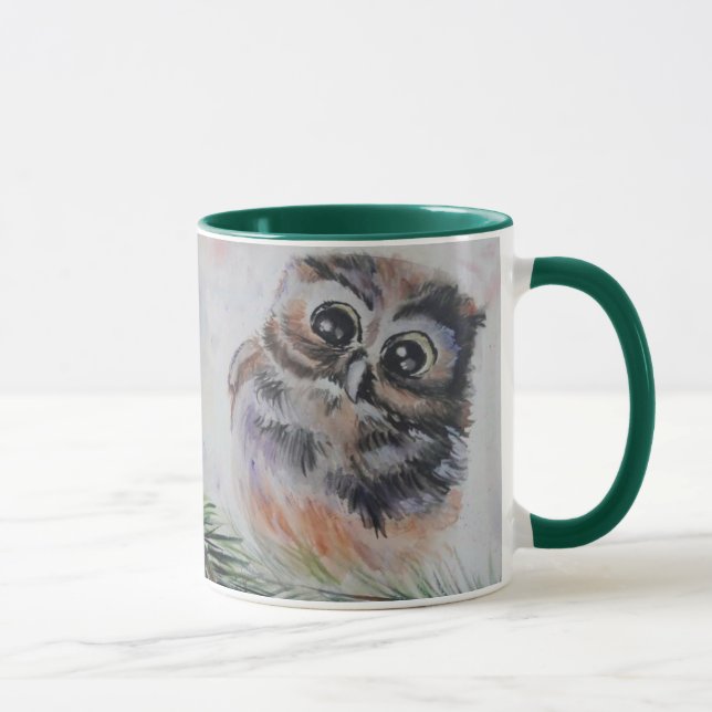 Kaffeetasse mit süßer Eule (Rechts)