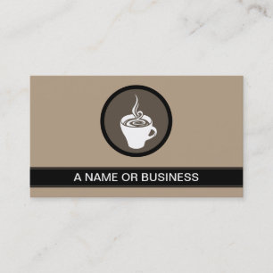 Kaffeetasse-Mochablase Visitenkarte