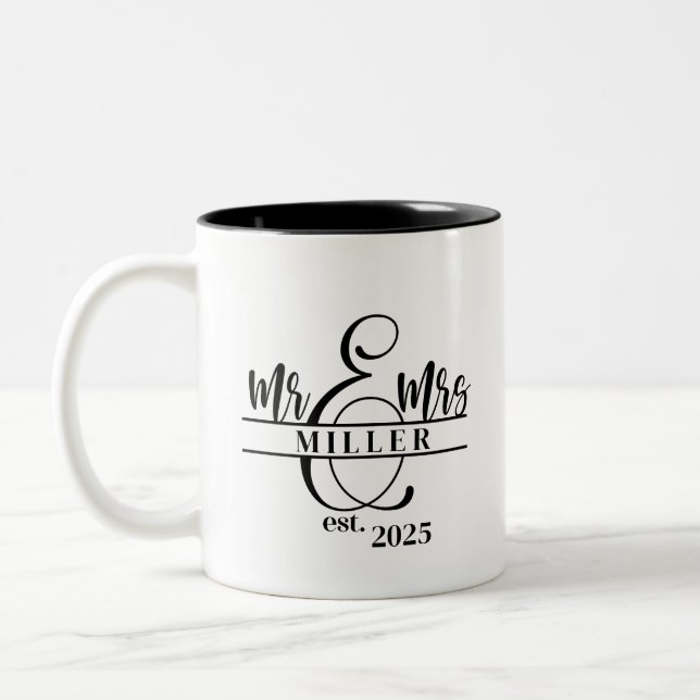 Kaffeetasse Mr. & Mrs. (Links)