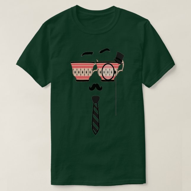 Kaffeetasse niedlicher Herr T-Shirt (Design vorne)