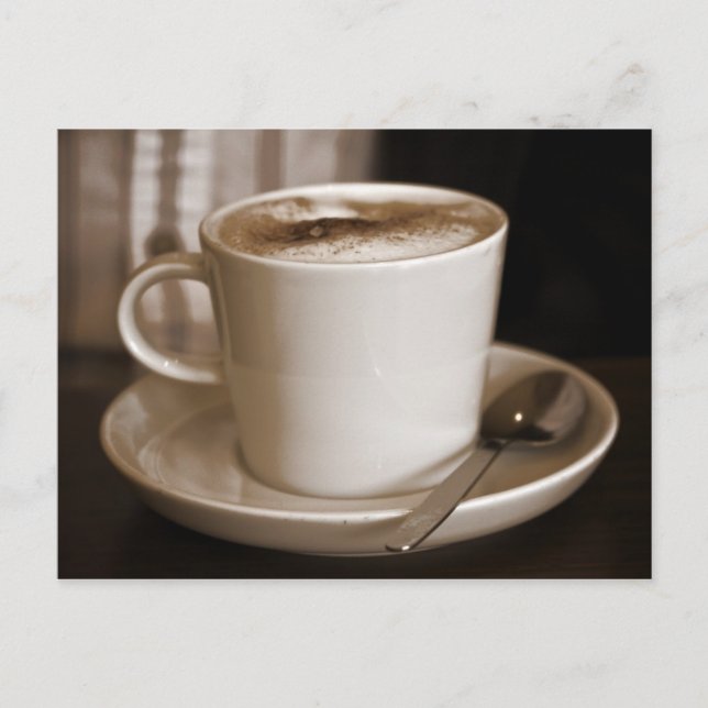 Kaffeetasse Postkarte (Vorderseite)