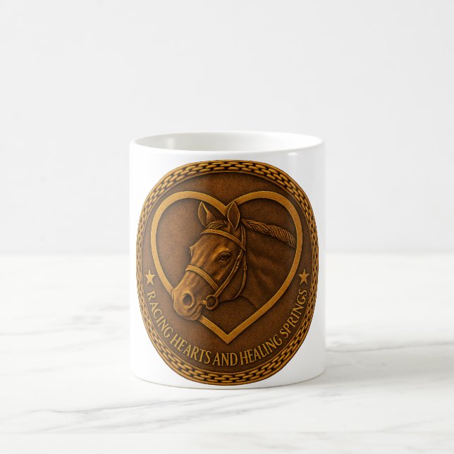 Kaffeetasse Racing Hearts und Healing Springs  (Mittel)