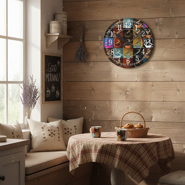 Kaffeetasse Runde Wanduhr (Von Creator hochgeladen)