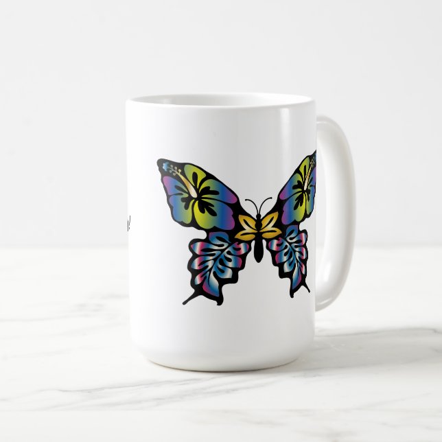Kaffeetasse - Schmetterling (VorderseiteRechts)