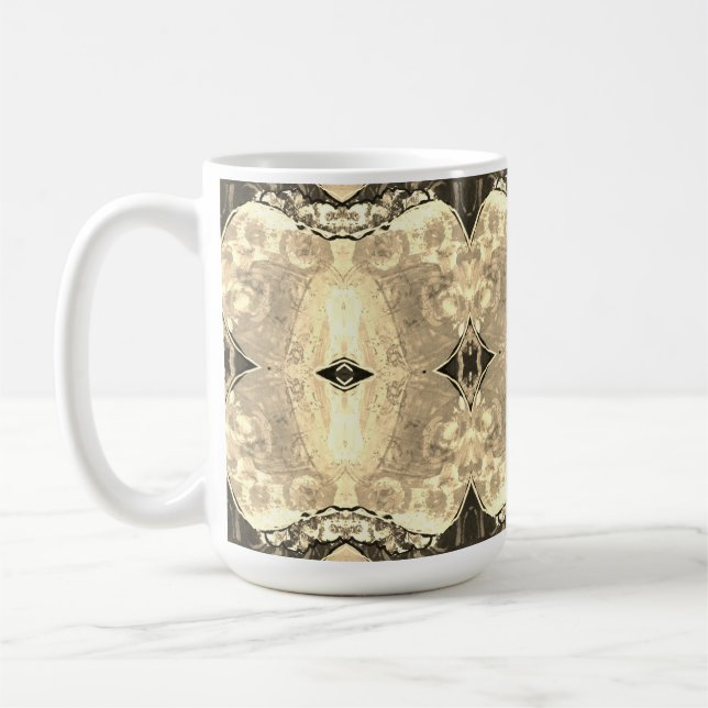 Kaffeetasse - Sepia-Diamant  (Links)