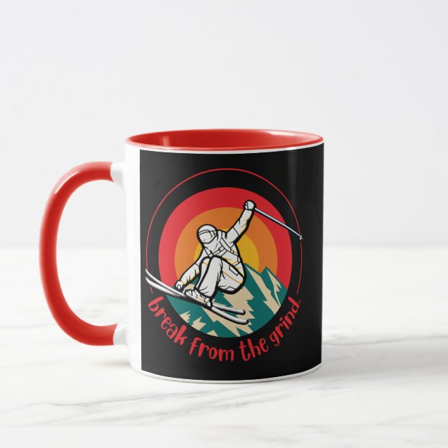 Kaffeetasse Ski Berg (Links)