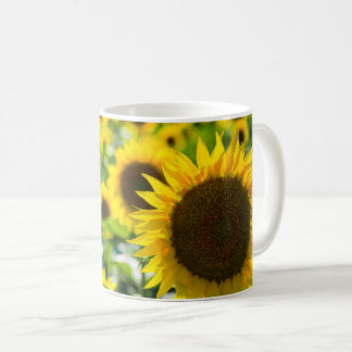 Kaffeetasse - Sonnenblumenfeld-Fotografie
