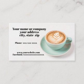 Kaffeetasse Visitenkarte