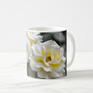 Kaffeetasse - Weiße Rosen