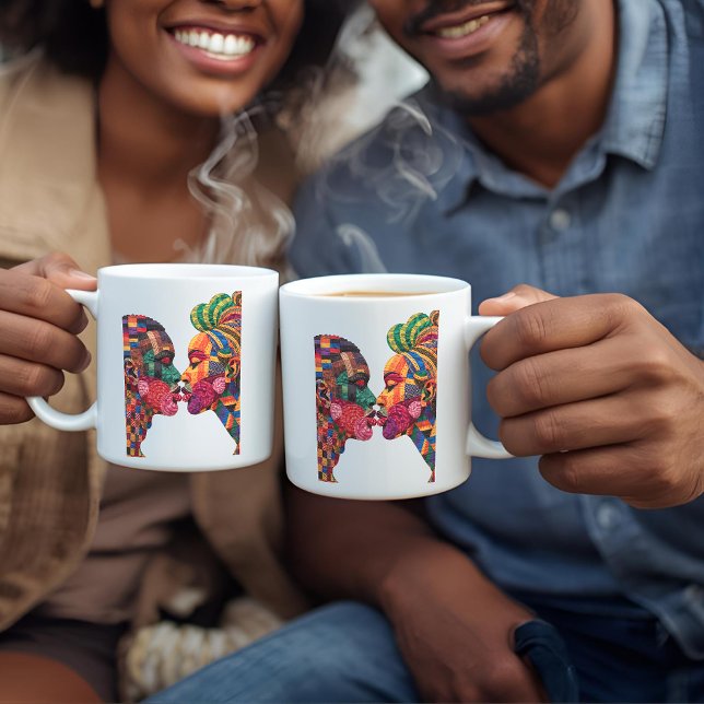 Kaffeetasse zum Feiern der Kunst des Quiltens (Von Creator hochgeladen)