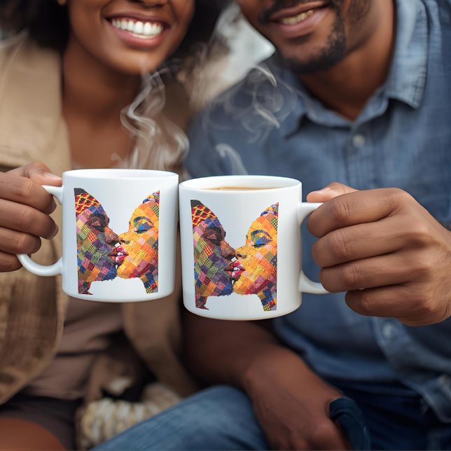 Kaffeetasse zum Feiern der Kunst des Quiltens (Von Creator hochgeladen)