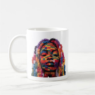 Kaffeetasse zum Feiern der Kunst weiblicher Quilte