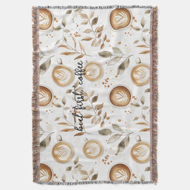 Kaffeetassen Blätter Decke (Vorderseite Vertikal)