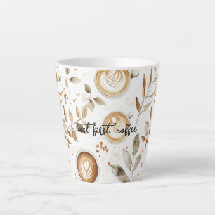 Kaffeetassen Blätter Milchtasse