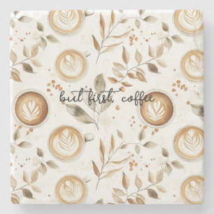 Kaffeetassen Blätter Steinuntersetzer