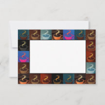 Kaffeetassen Flat Note Card