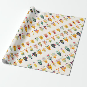 Kaffeetassen Geschenkpapier