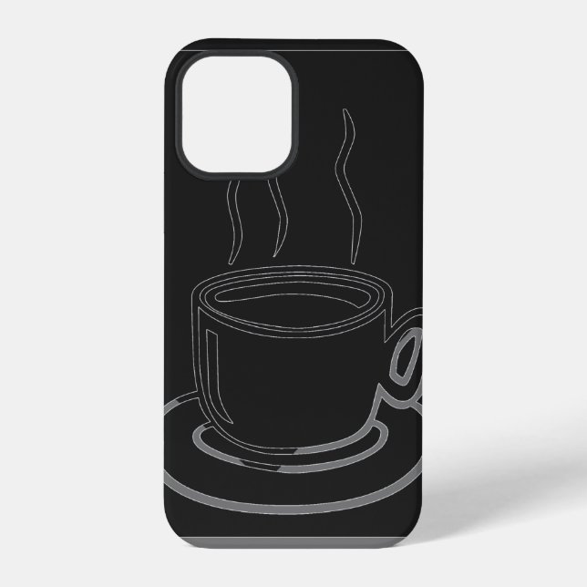 Kaffeetassen-Grafikdesign iPhone Hülle (Rückseite)