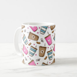 Kaffeetassen, Kaffeebohnen, Herz, Kaffee Lover Kaffeetasse