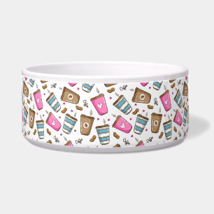 Kaffeetassen, Kaffeebohnen, Herz, Kaffee Lover Napf