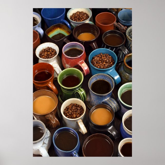 Kaffeetassen Poster (Vorne)