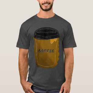 Kaffeetassen-Skizzenillustration Geschenk T-Shirt