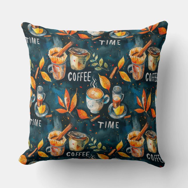 Kaffeetassen, Töpfe, Zimt, Tintenpatronen, Kissen (Vorderseite)