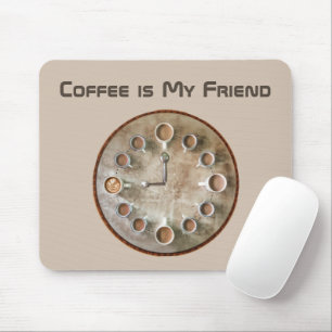 Kaffeetassen-Uhr Mousepad