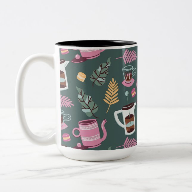 Kaffeetassendesign  zweifarbige tasse (Links)
