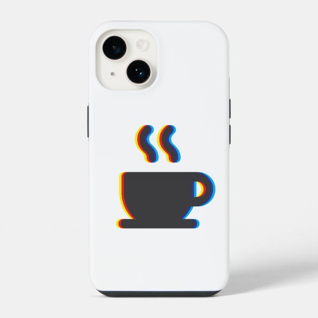 Kaffeetassenfehler iPhone Hülle (Rückseite)