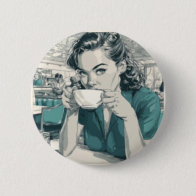 Kaffeetaste Button (Vorderseite)