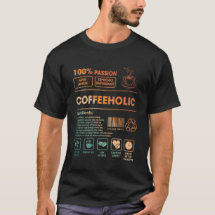 Kaffeetäter Barcode Kaffeeliebhaber Kaffeeverrückt T-Shirt
